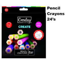 Croxley Create Pencil Crayons Full length 24's 